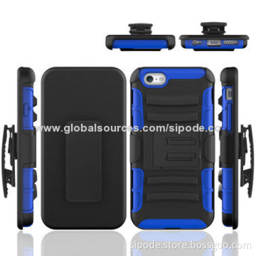 Heavy-duty hybrid cases for iPhone 6 with rubber coating